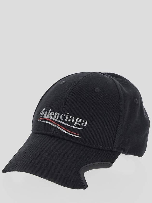 Luxury Balenciaga Trending 2026 Political Stencil Ball Cap Black