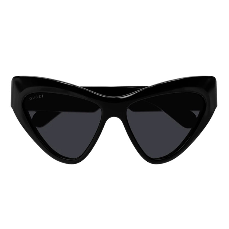 Gucci Sunglasses Cat Eye Full Rim, Black Frame and Grey Lens GG1294S001