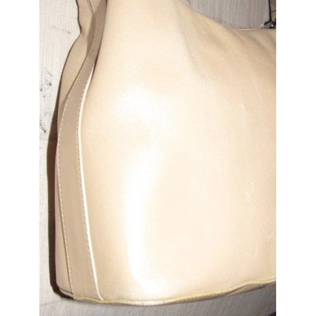 Gucci Vintage Ivory Leather Hobo Bag