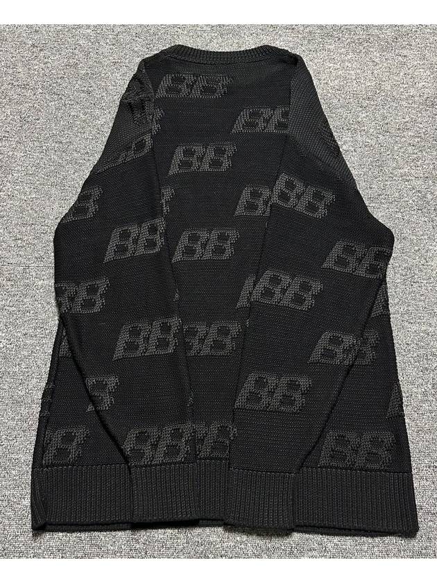 Luxury Balenciaga Trending 2026 BB embroidered logo knit