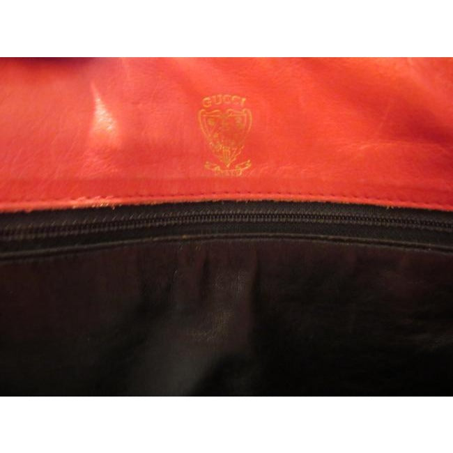 Gucci Vintage Pursesdesigner Purses Red Python Skin Leather And Red Leather Satchel