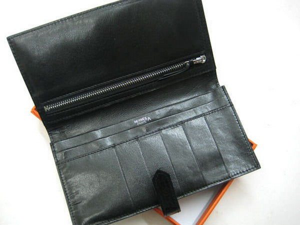 Luxury Hermes Wallet H1114 Wallet Black