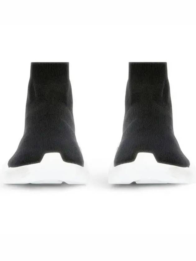 Luxury Balenciaga Trending 2026 Speed 2.0 Graffiti Knit High Top Sneakers Black