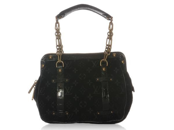 Louis Vuitton Black Velour Gracie GM