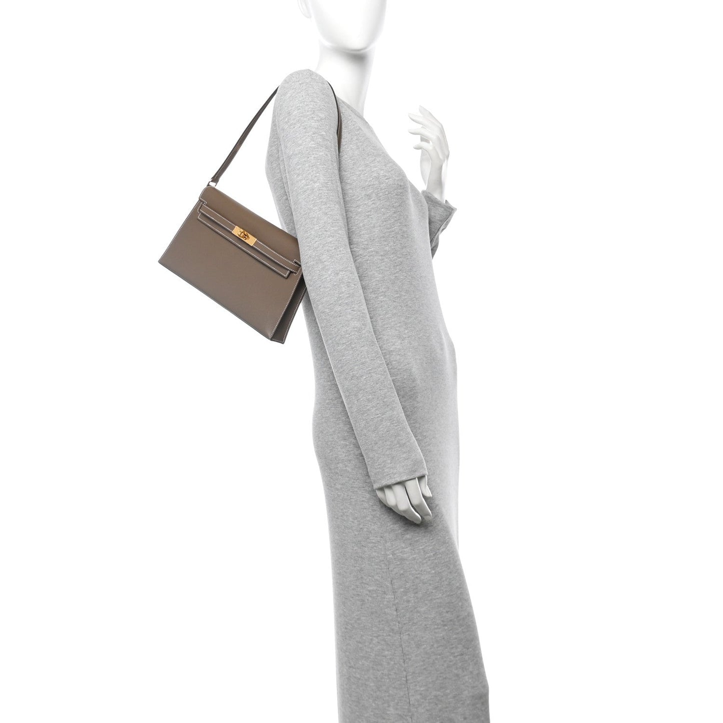 Hermes Madame Calfskin Kelly Elan Etoupe