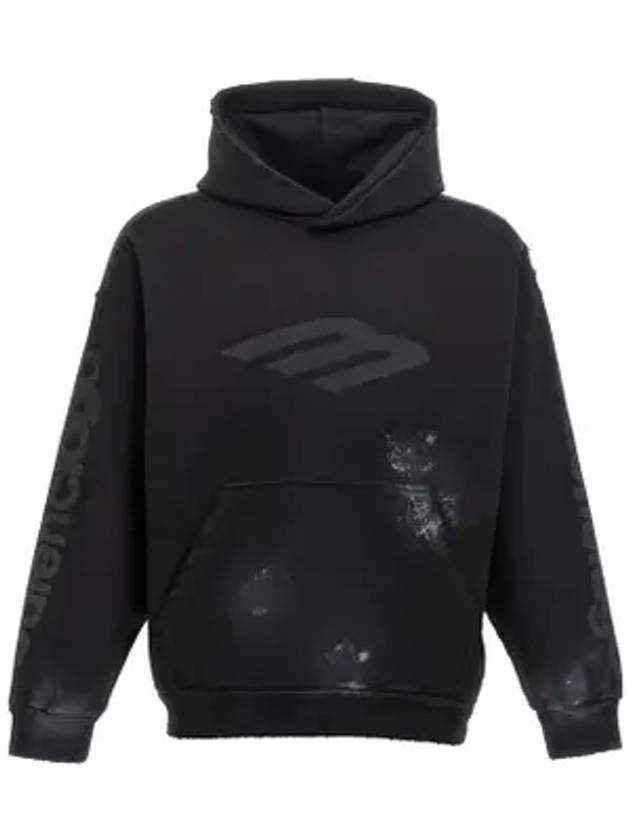 Luxury Balenciaga Trending 2026 Logo Print Hoodie Black