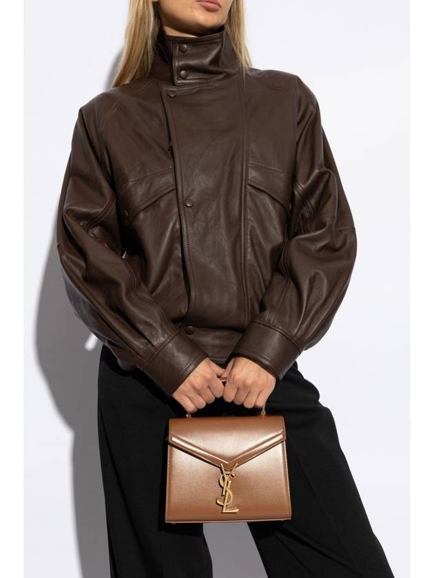 Luxury Saint Laurent Trending 2025 Box Cassandre Mini Top Leather Tote Bag Brown