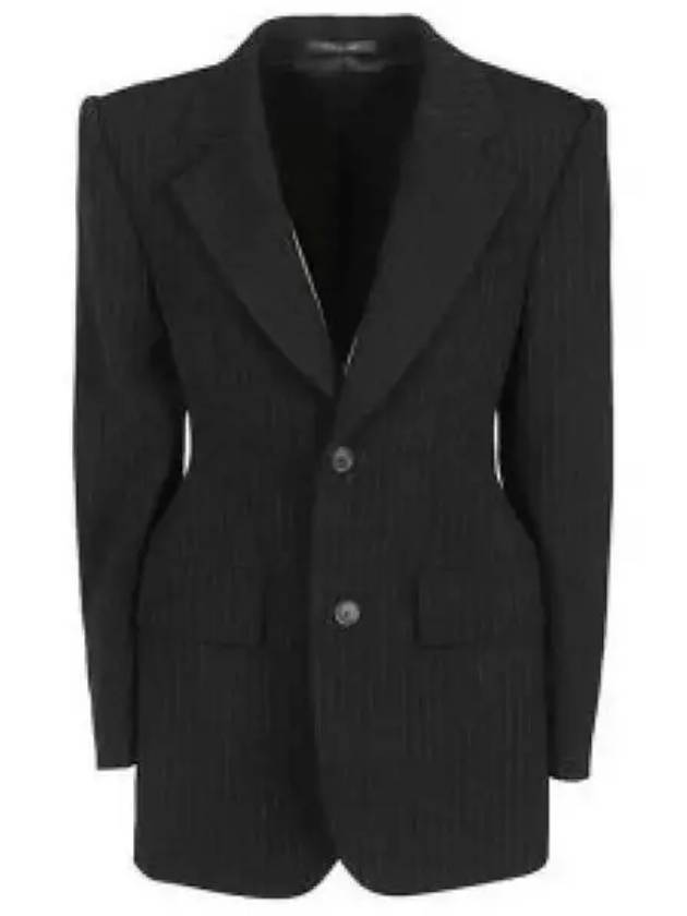 Luxury Balenciaga Trending 2026 WoMen's Hourglass Blazer Jacket Black