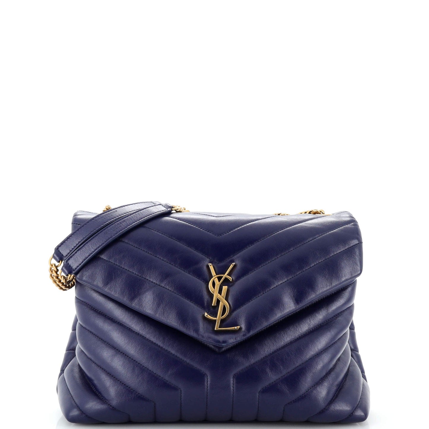 Luxury Saint Laurent Trending 2025 Loulou Shoulder Bag Matelasse Chevron Leather Medium