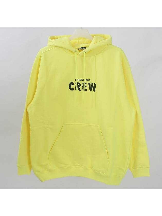 Luxury Balenciaga Trending 2026 Logo Print Cotton Hoodie Yellow