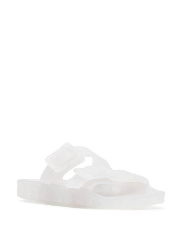 Luxury Balenciaga Trending 2026 Mallorca Clear Rubber Slippers White