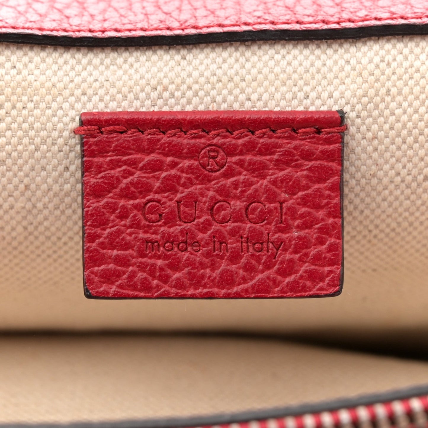 Gucci Dollar Calfskin Swarovski Crystal Small Dionysus Shoulder Bag Hibiscus Red