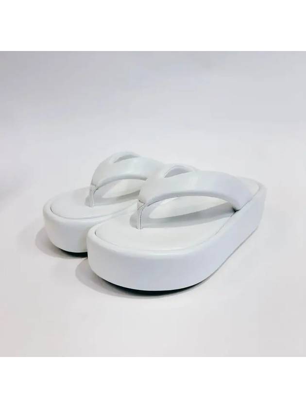 Luxury Balenciaga Trending 2026 Women's Rise Thong Flip Flops White
