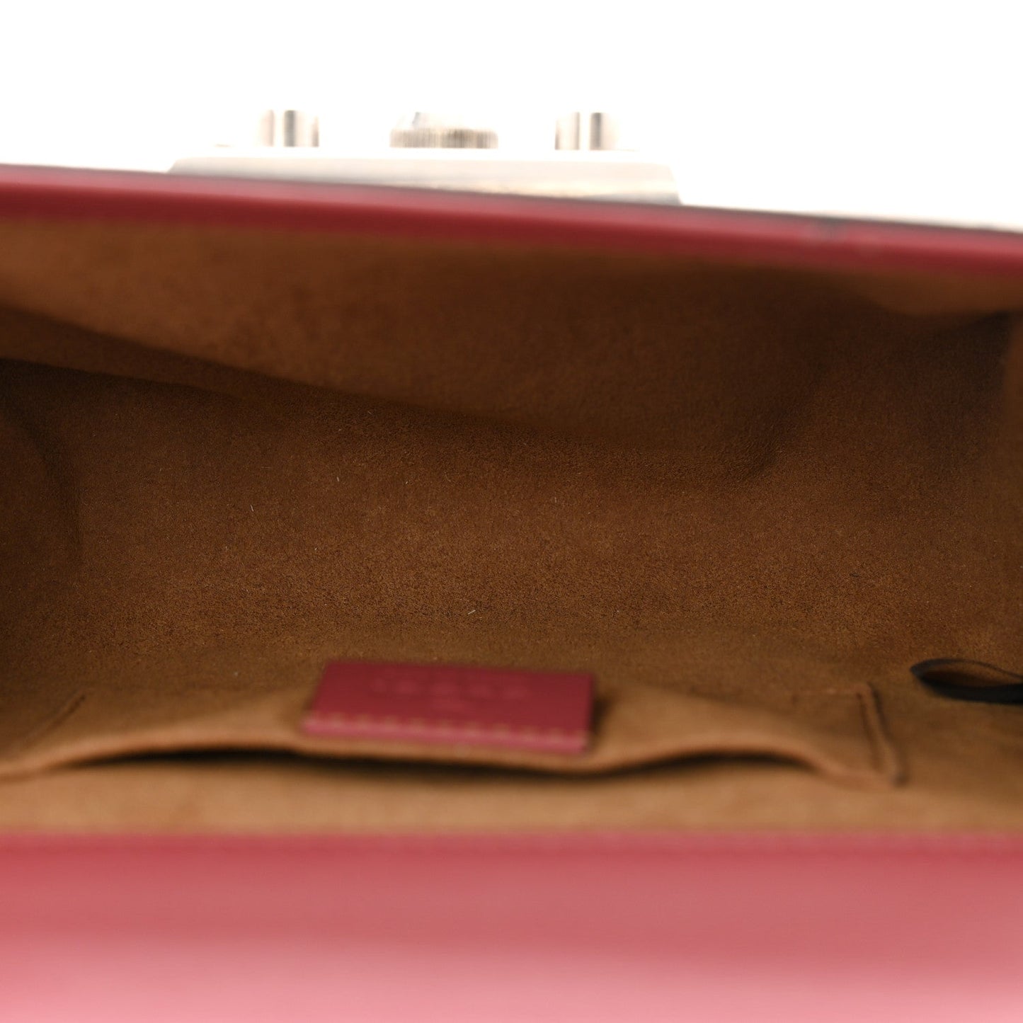 Gucci GG Supreme Monogram Blooms Small PadLock Shoulder Bag Beige Multicolor Dry Rose