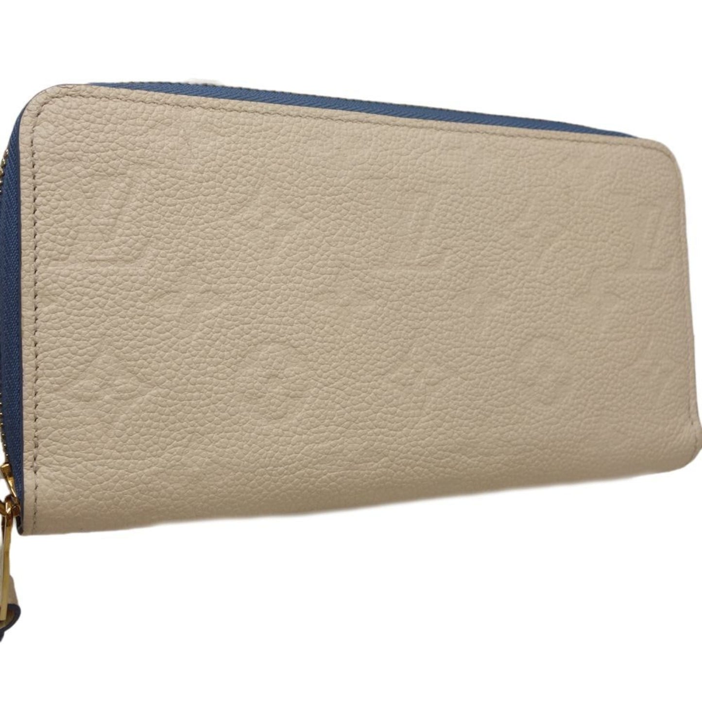 Louis Vuitton blue Jean  Leather Long Wallet (Bi-Fold)