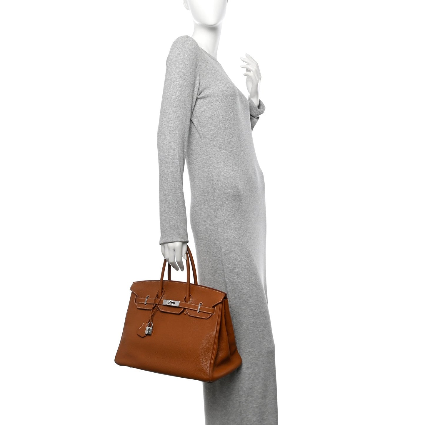 Hermes Taurillon Clemence Birkin 35 Gold