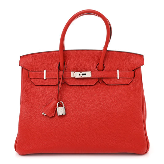 Hermes Togo Birkin 35 Vermillion