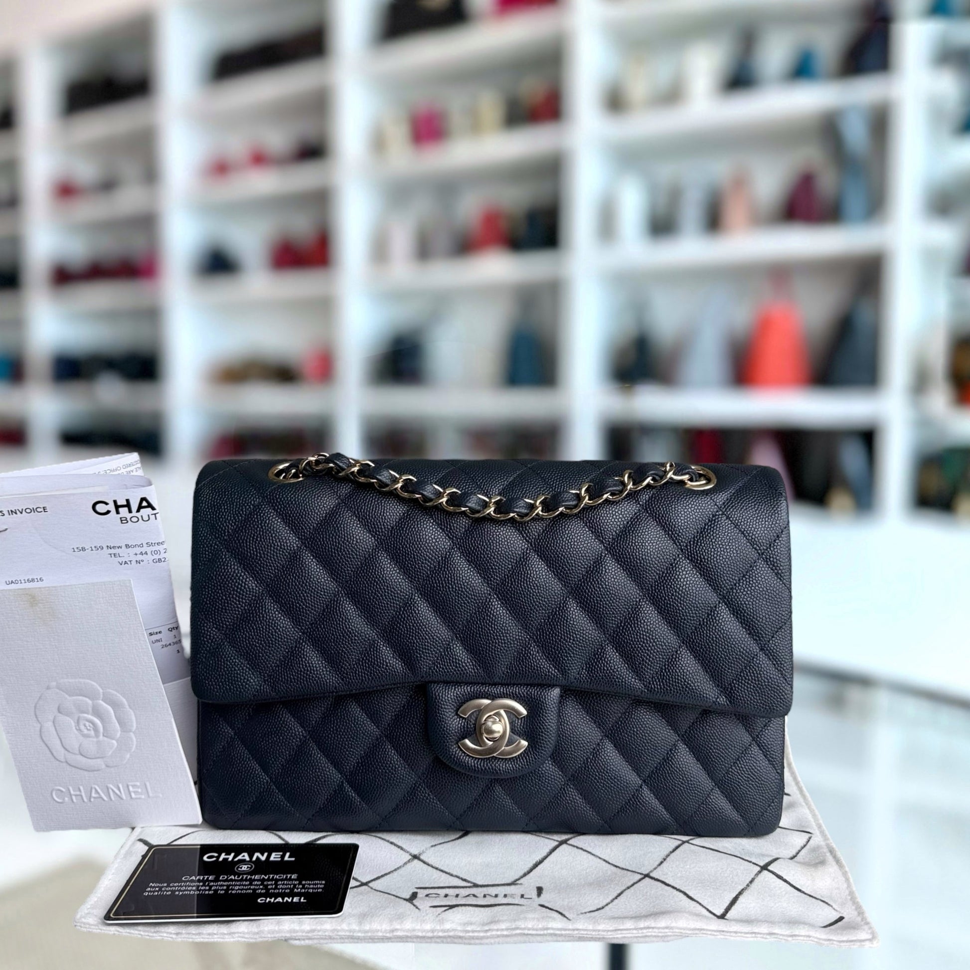Chanel Classic Flap Medium Shoulder Bag - EworeBags