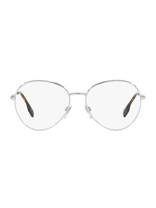 Luxury Burberry Eyewear Felicity Round Frame Eyeglasses Silver
