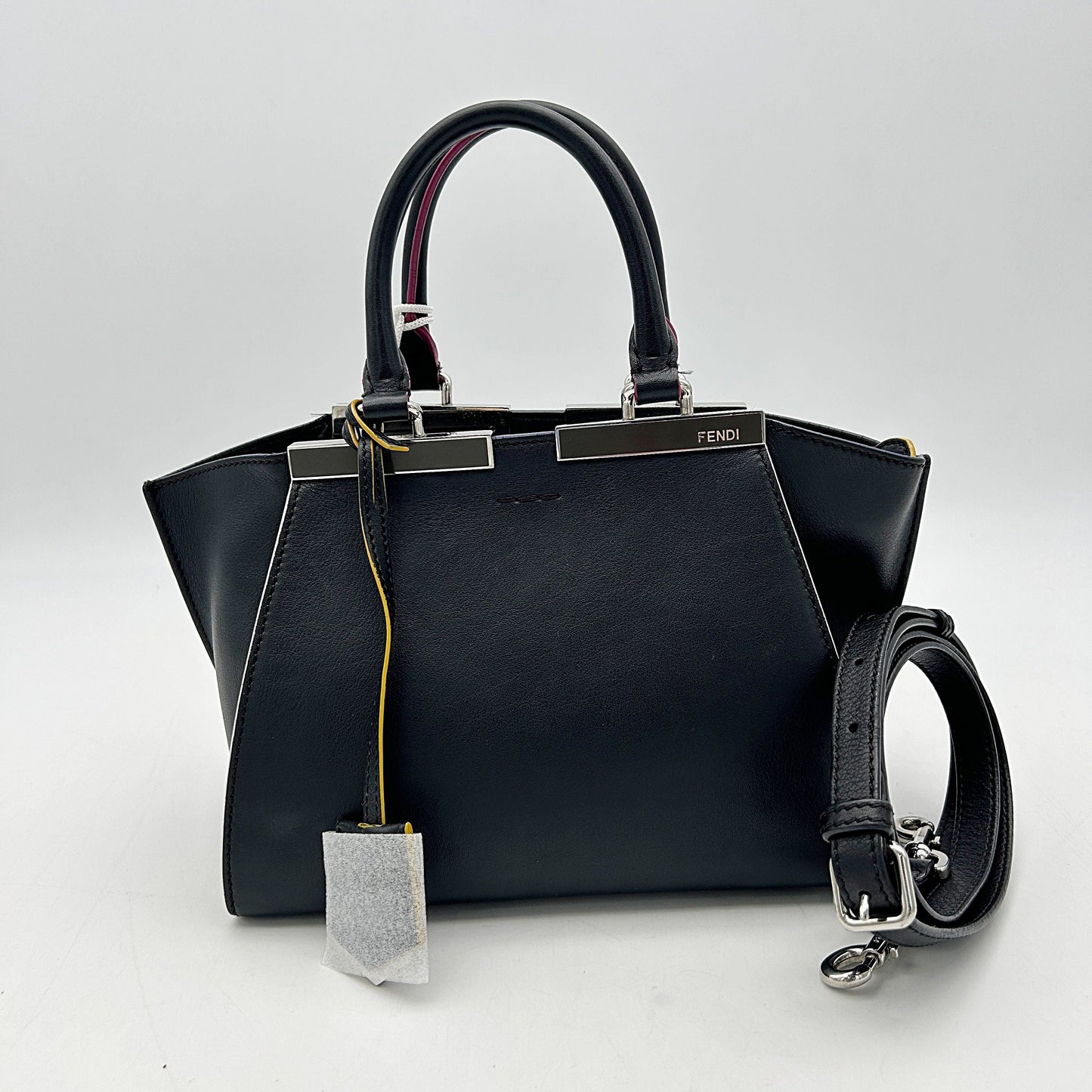 Fendi 3Jours Black Leather  LA11535