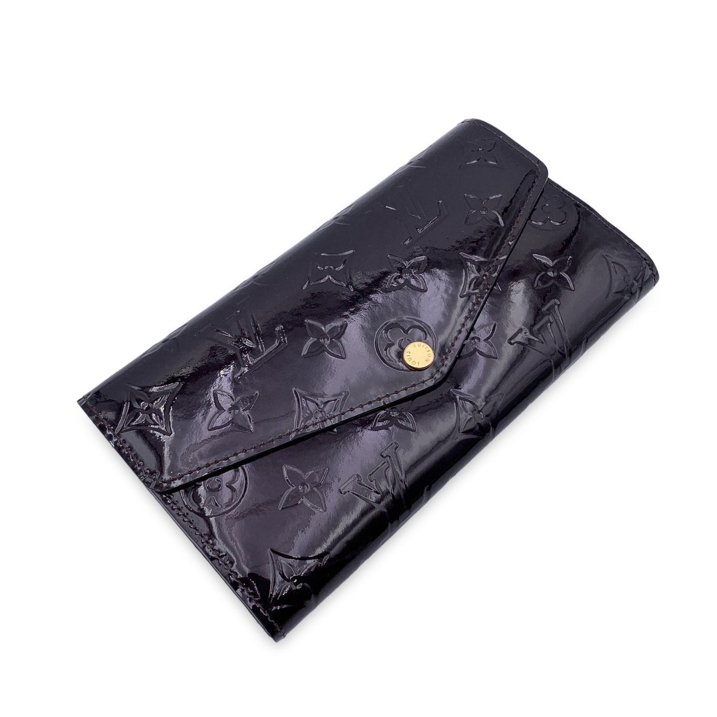 LOUIS VUITTON Amarante Monogram Vernis Sarah Continental Wallet