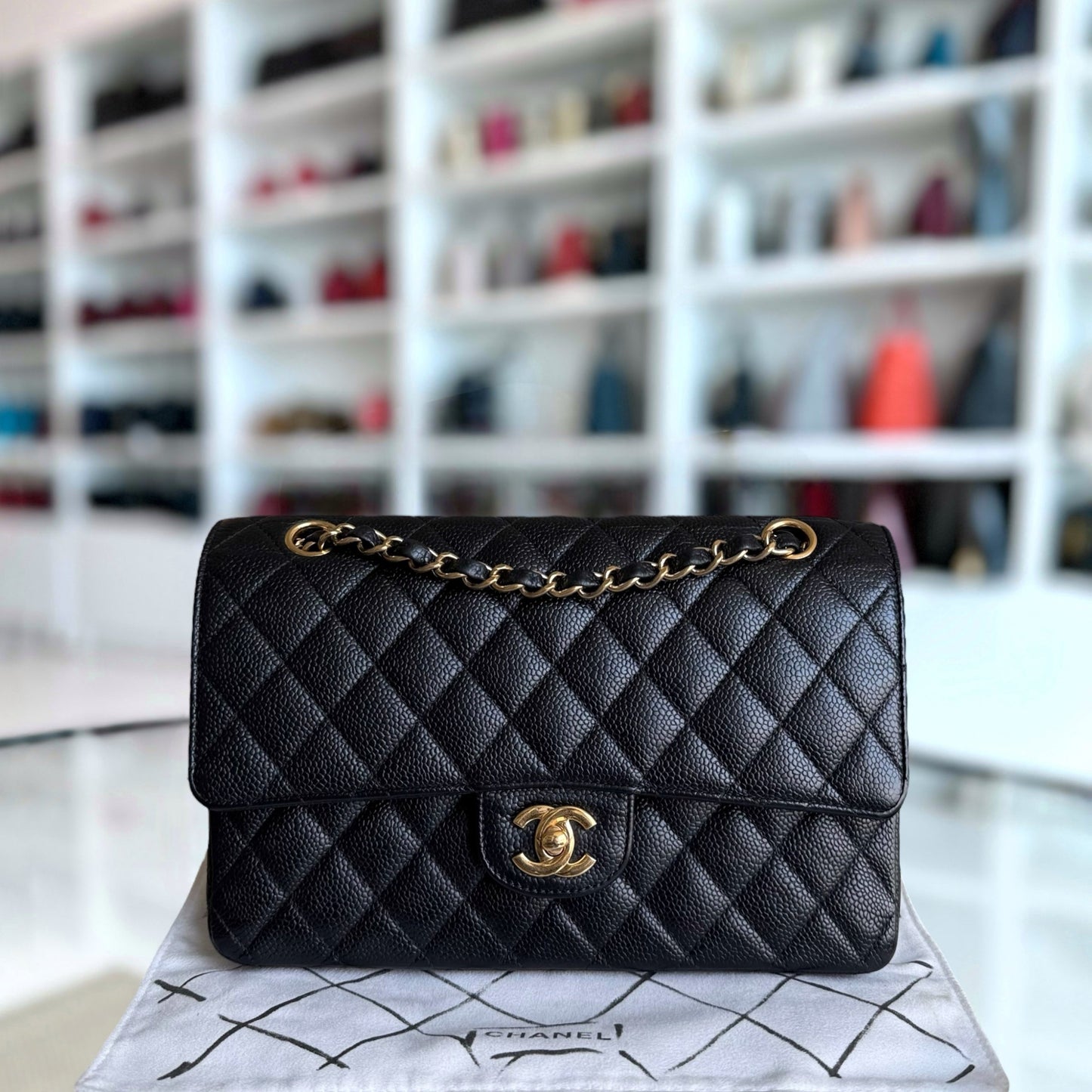 Chanel Classic Flap Medium Shoulder Bag - EworeBags