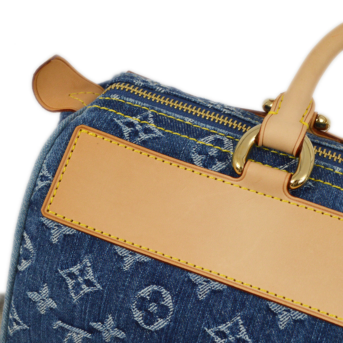 Louis Vuitton 2005 Blue Monogram Denim Neo Speedy Handbag M95019