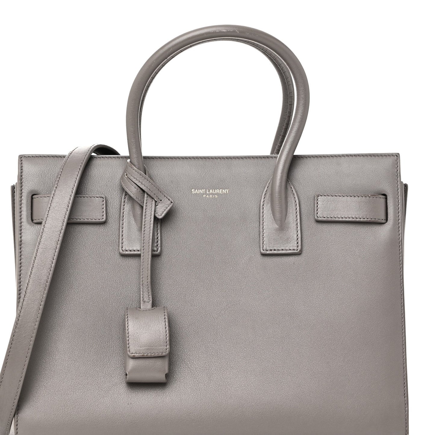 Saint Laurent Calfskin Baby Sac De Jour Fog