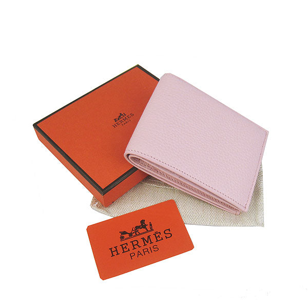 Luxury Hermes Wallet H014 Lambskin Pink