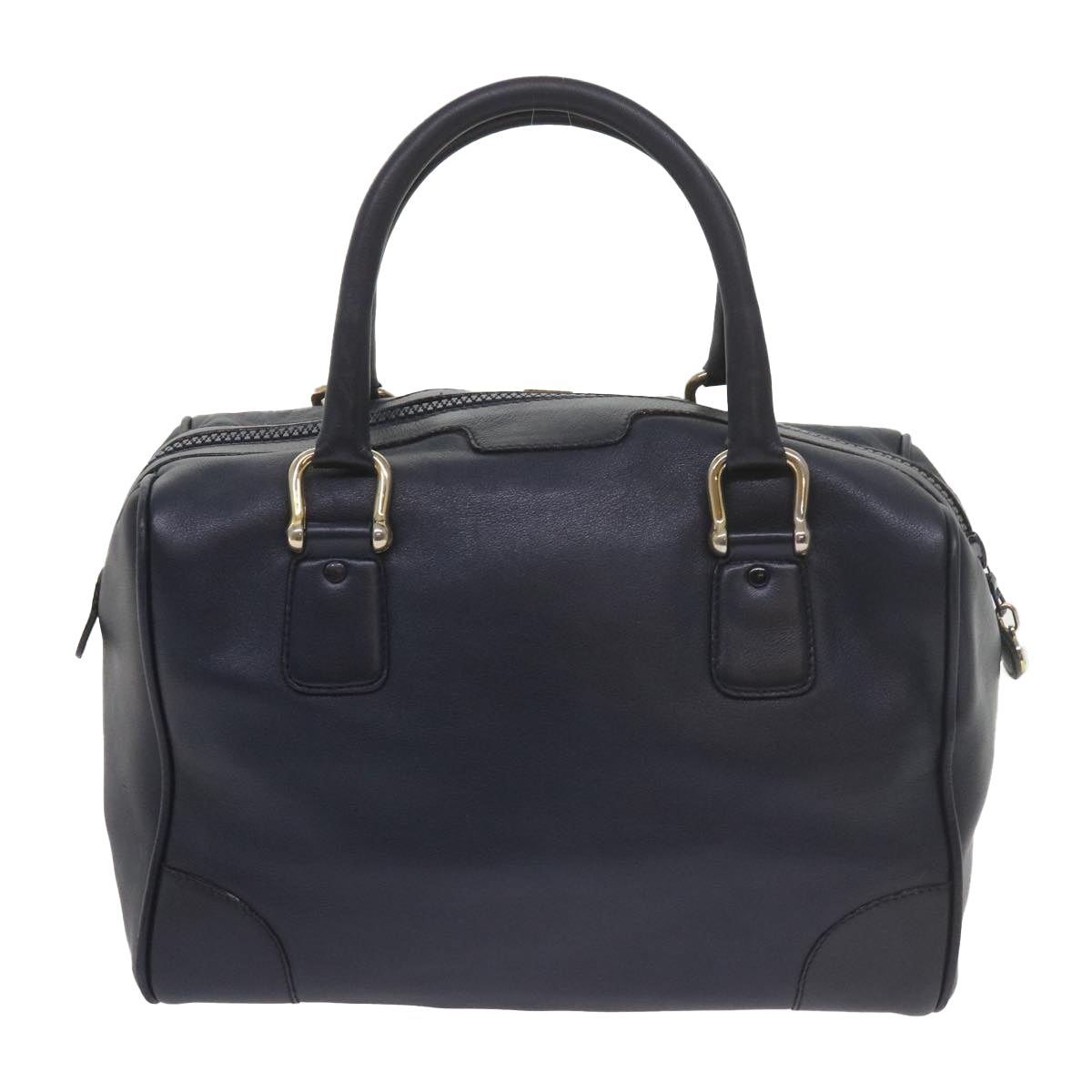 Luxury CELINE Hand Bag Leather Navy  10419