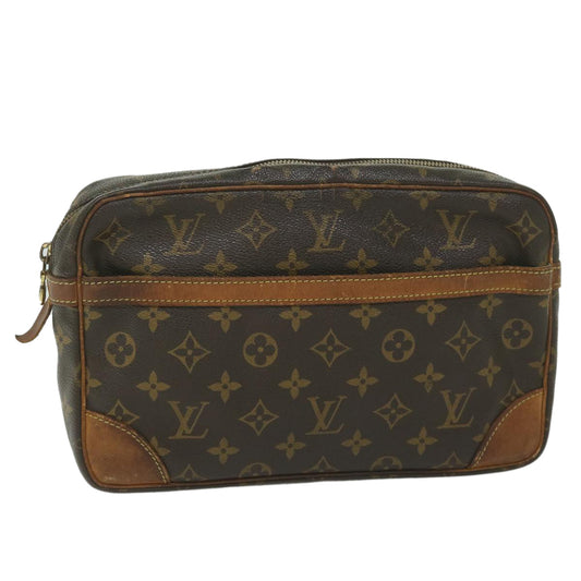 LOUIS VUITTON Monogram Compiegne 28 Clutch Bag M51845 LV Auth bs10529