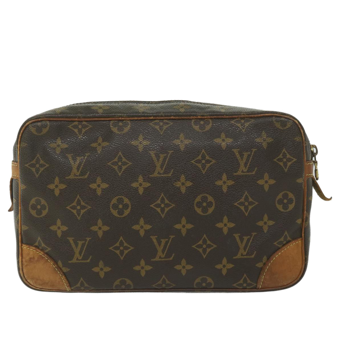 LOUIS VUITTON Monogram Compiegne 28 Clutch Bag M51845 LV Auth bs10529