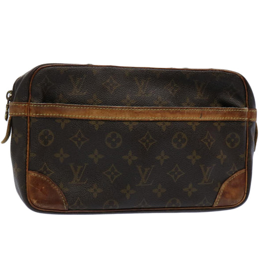 LOUIS VUITTON Monogram Compiegne 28 Clutch Bag M51845 LV Auth bs10568