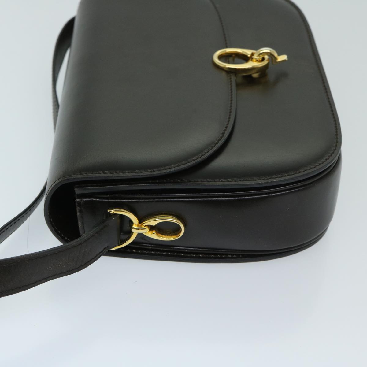 Luxury CELINE Shoulder Bag Leather Brown  11189