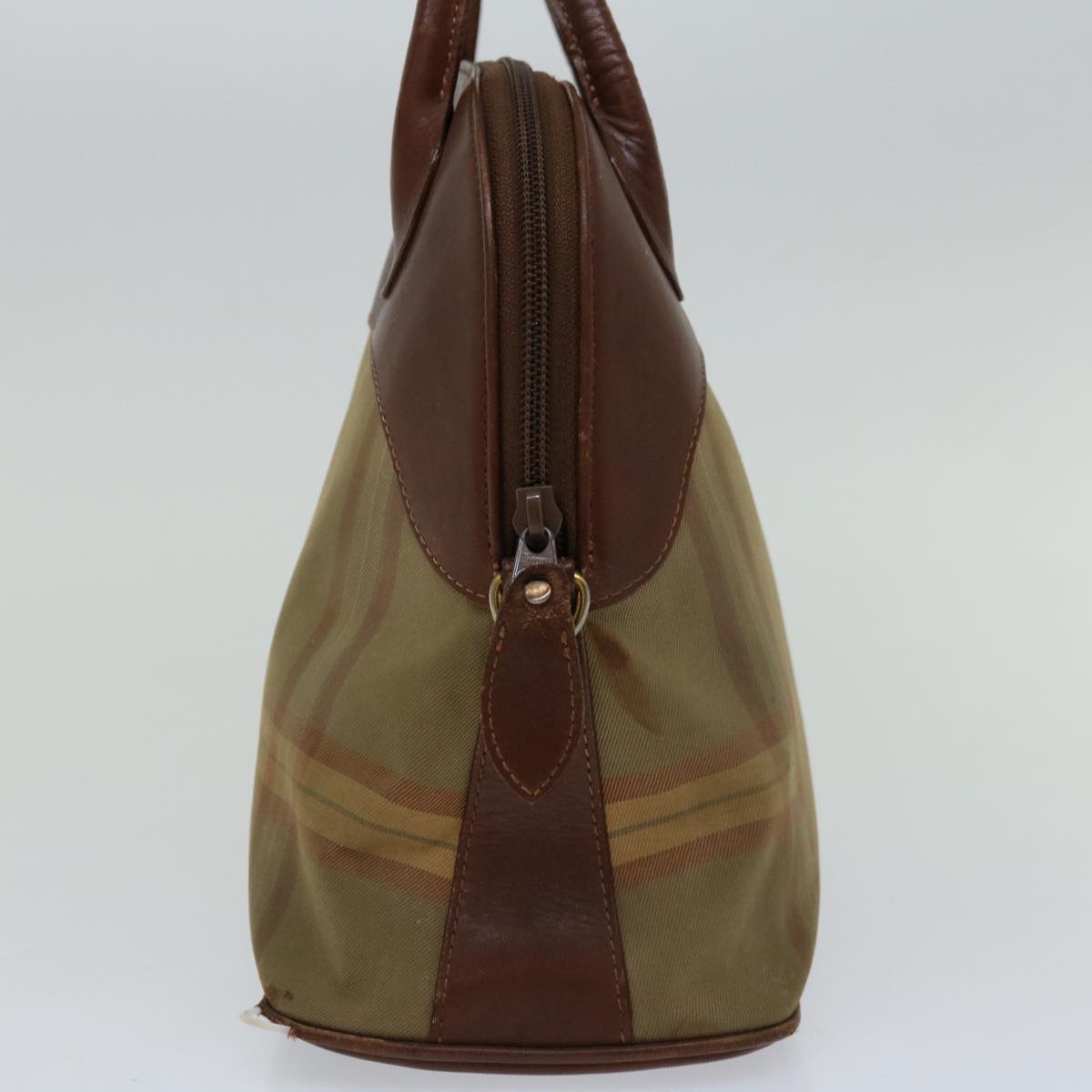 Luxury BurberrySs Hand Bag Canvas Brown Auth bs12031