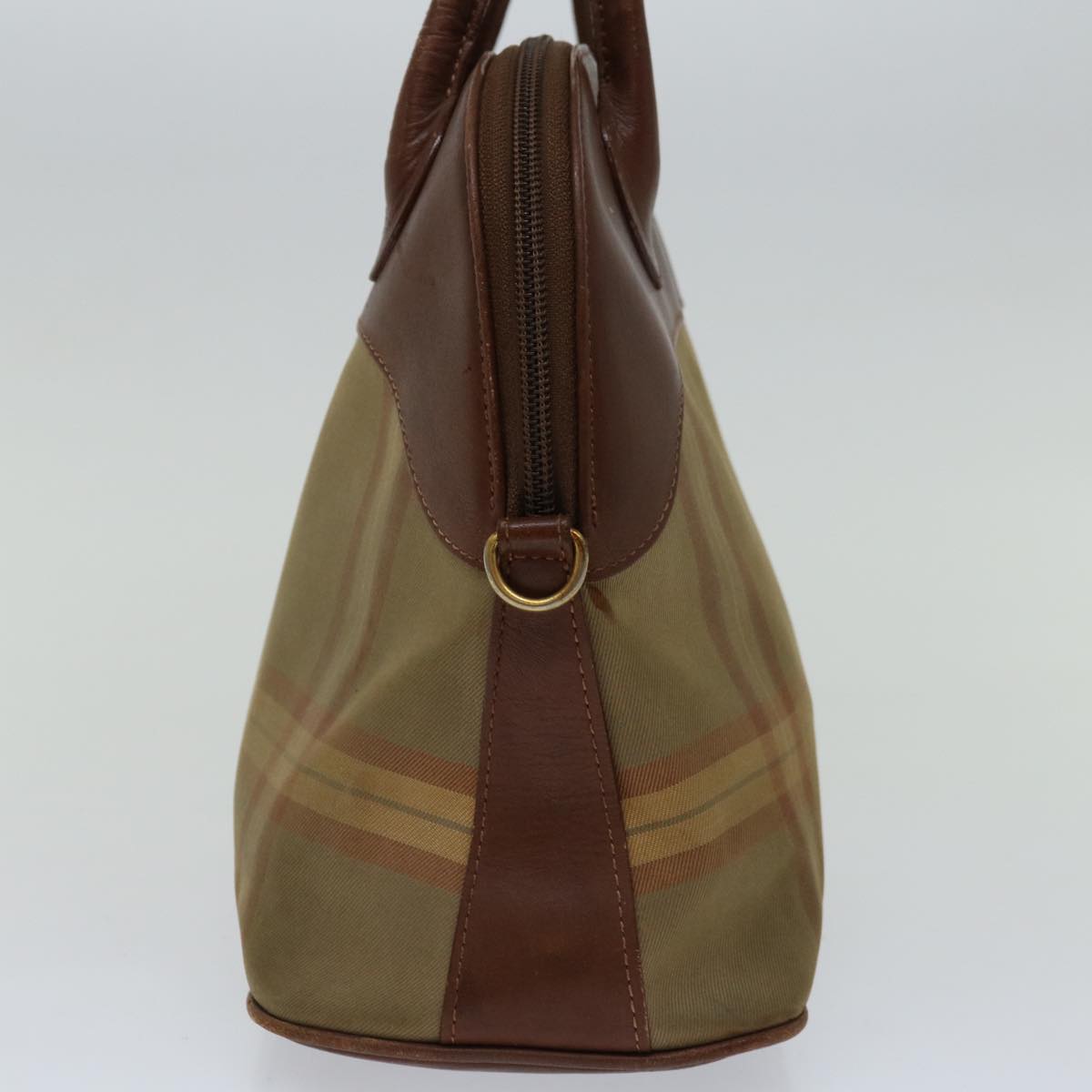 Luxury BurberrySs Hand Bag Canvas Brown Auth bs12031