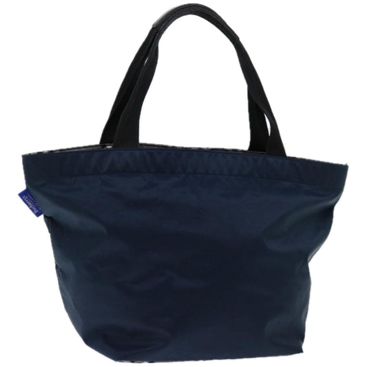 Luxury BurberrySs Blue Label Hand Bag Nylon Navy Auth bs12309