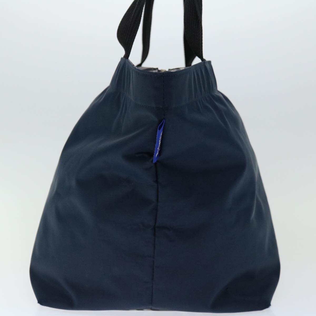 Luxury BurberrySs Blue Label Hand Bag Nylon Navy Auth bs12309