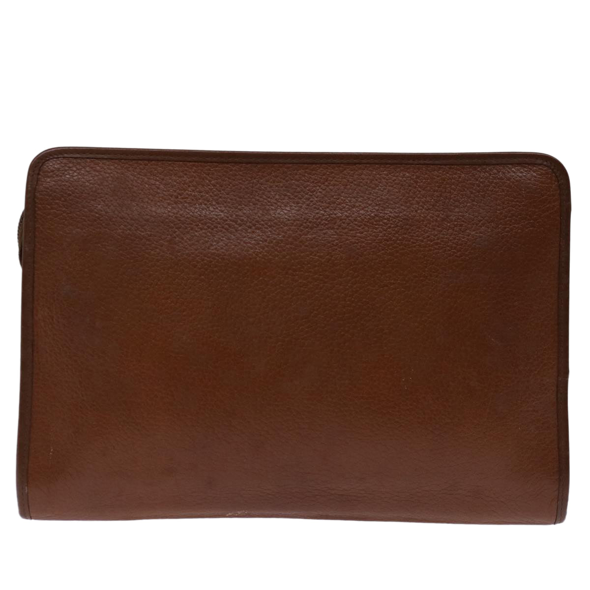 Luxury BurberrySs Clutch Bag Leather Brown Auth bs12585