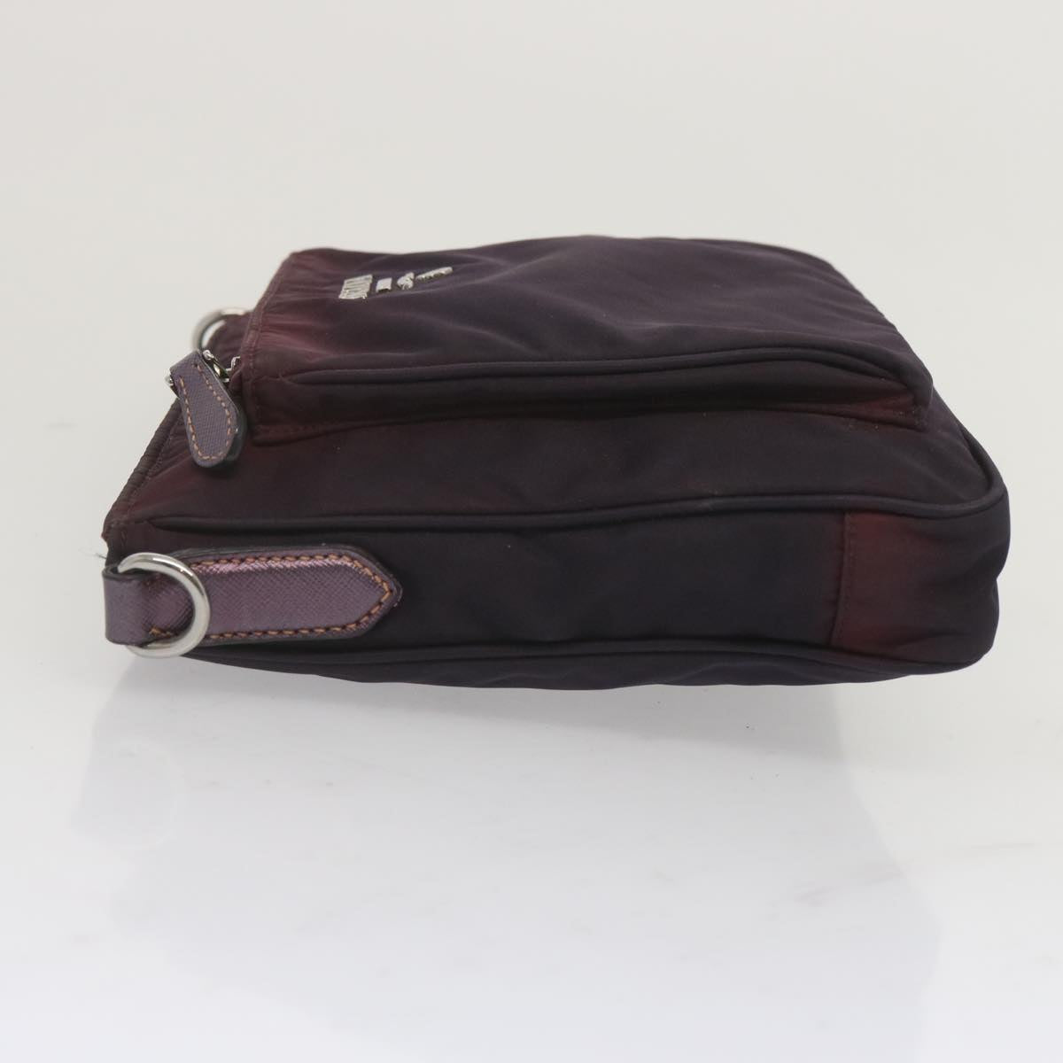 PRADA Shoulder Bag Nylon Purple Auth bs12835