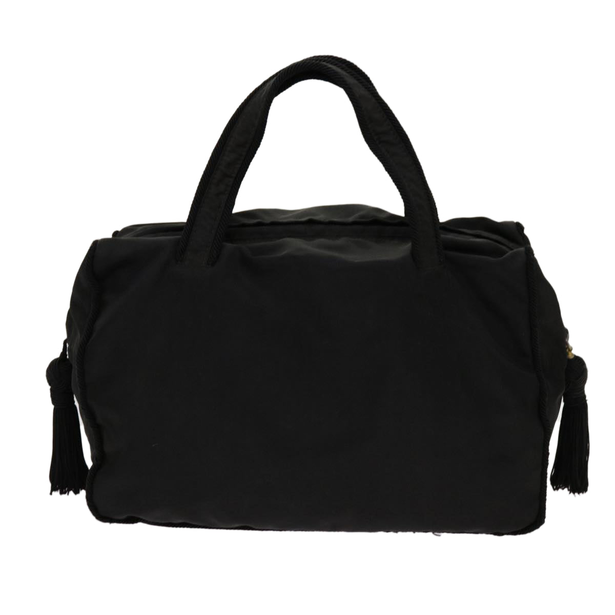 PRADA Hand Bag Nylon Black Auth bs13129