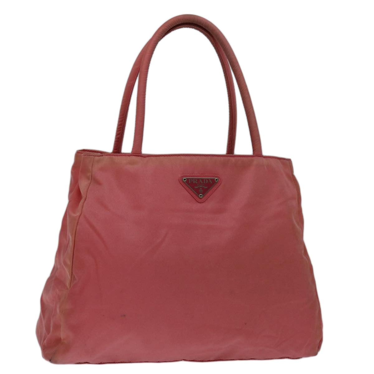 PRADA Hand Bag Nylon Pink Auth bs13247