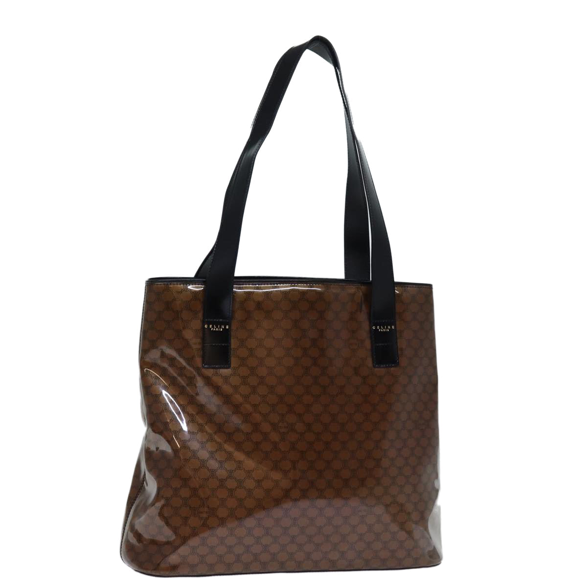Luxury CELINE Macadam Canvas Tote Bag Brown  14321