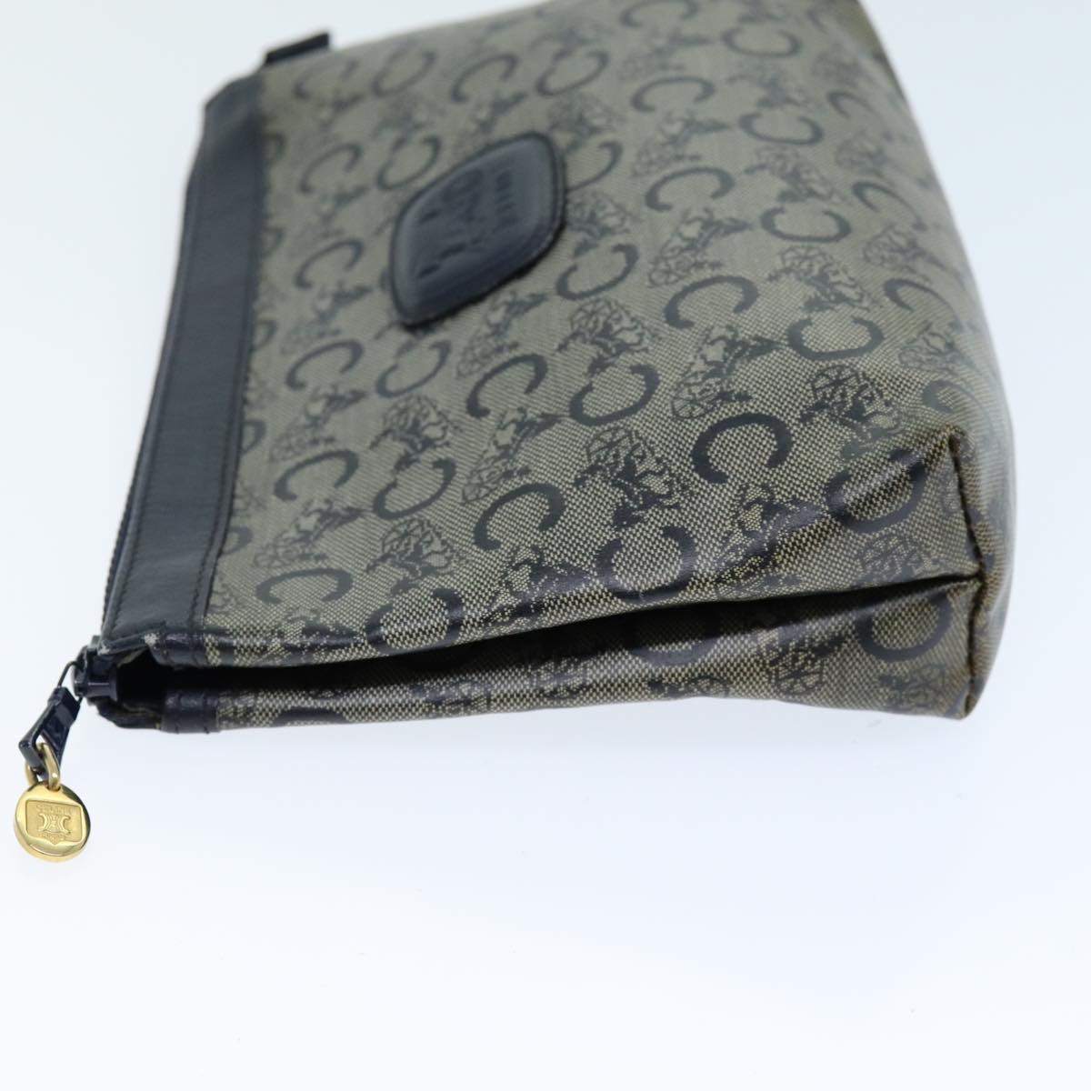 Luxury CELINE C Macadam Canvas Pouch Navy  14376
