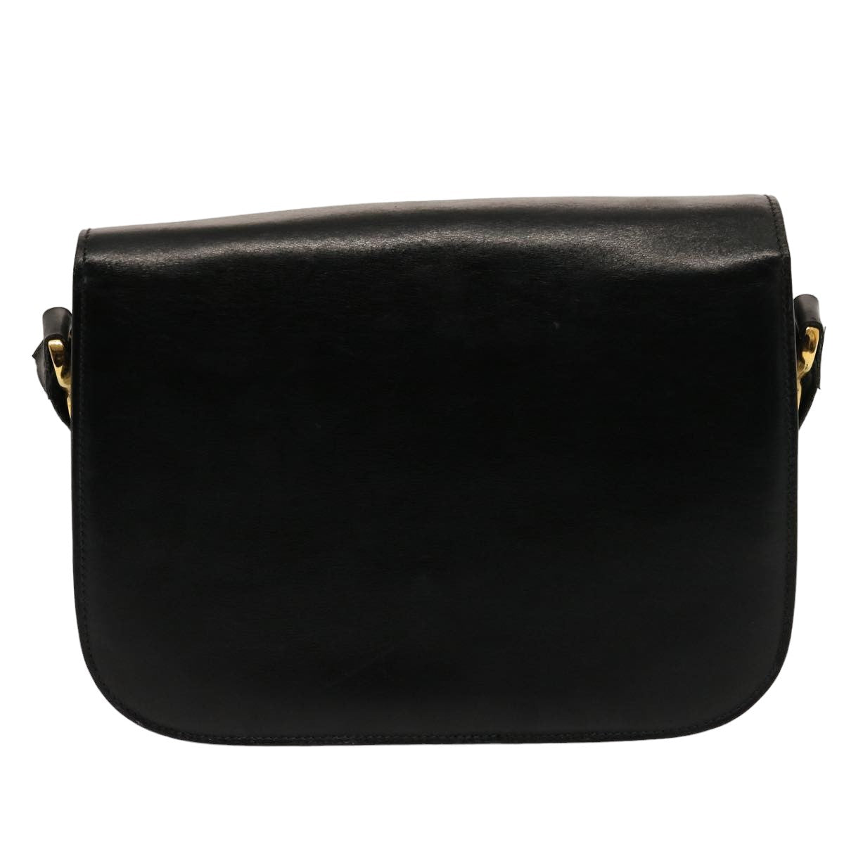 Luxury CELINE Horse Carriage Shoulder Bag Leather Black  14806