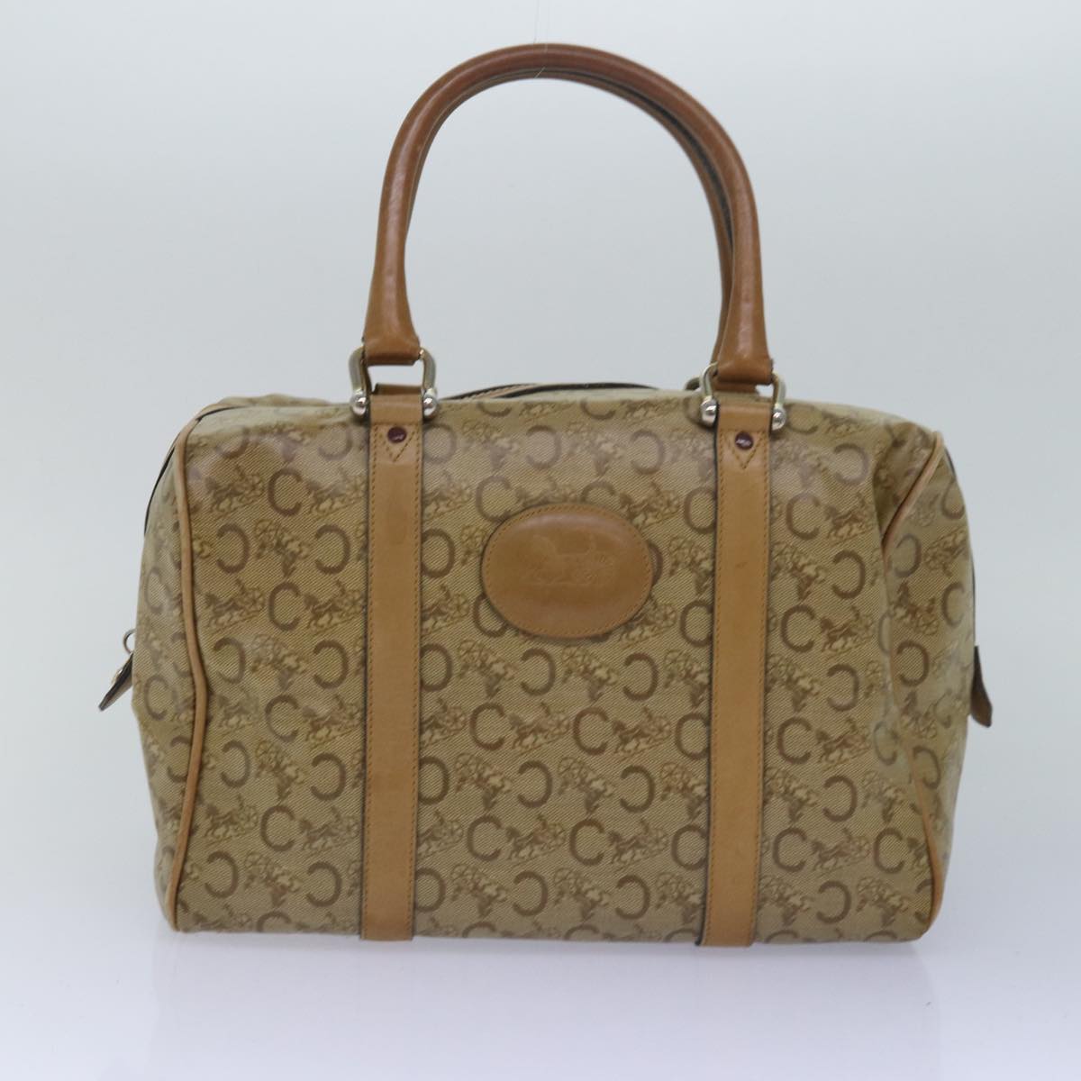 Luxury CELINE Macadam Canvas C Macadam Canvas Shoulder Bag 4Set Beige Navy  14874