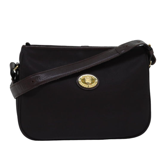 Luxury BurberrySs Shoulder Bag PVC Leather Brown Auth bs15062