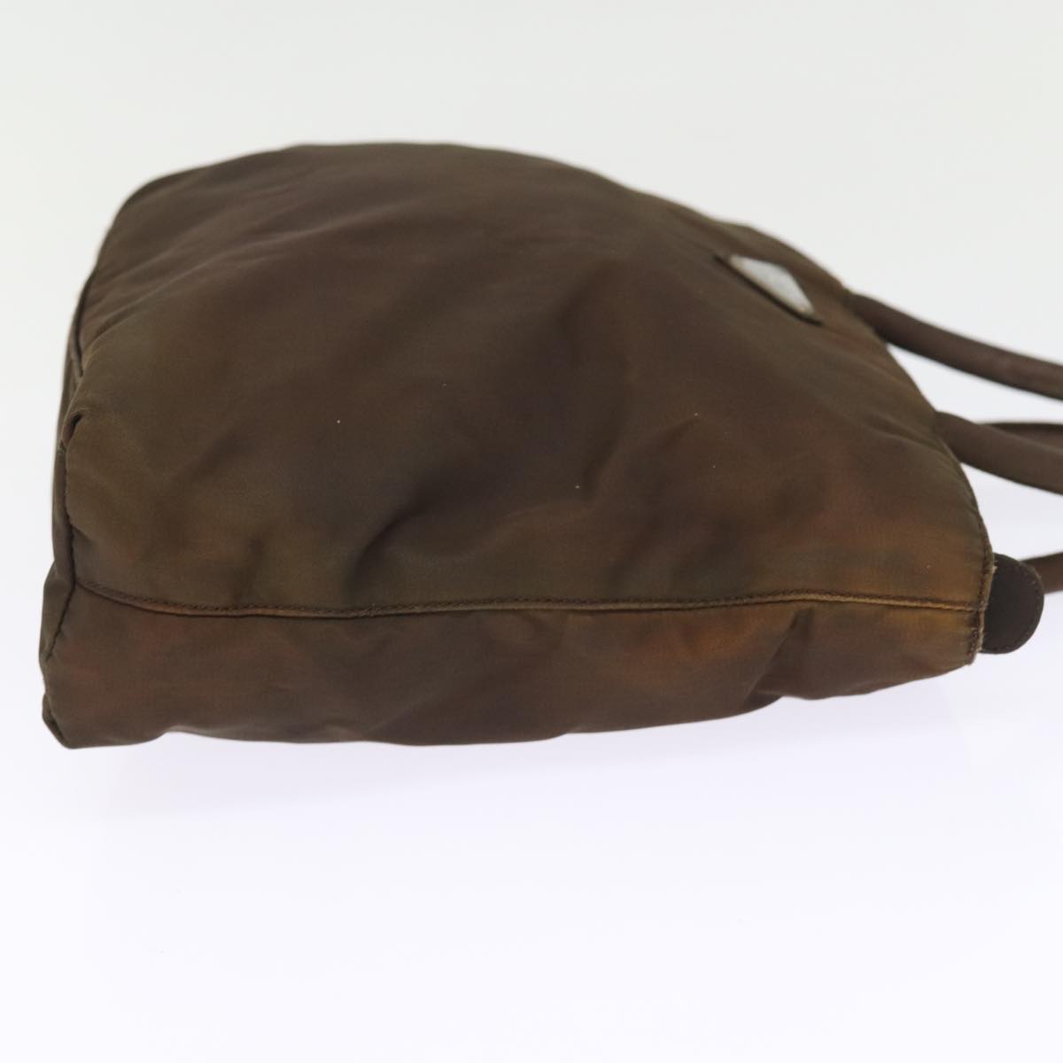PRADA Hand Bag Nylon Brown Auth bs15065