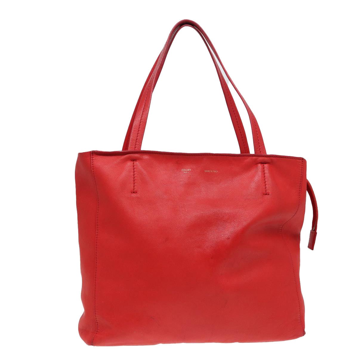 Luxury CELINE Tote Bag Leather Red  15628