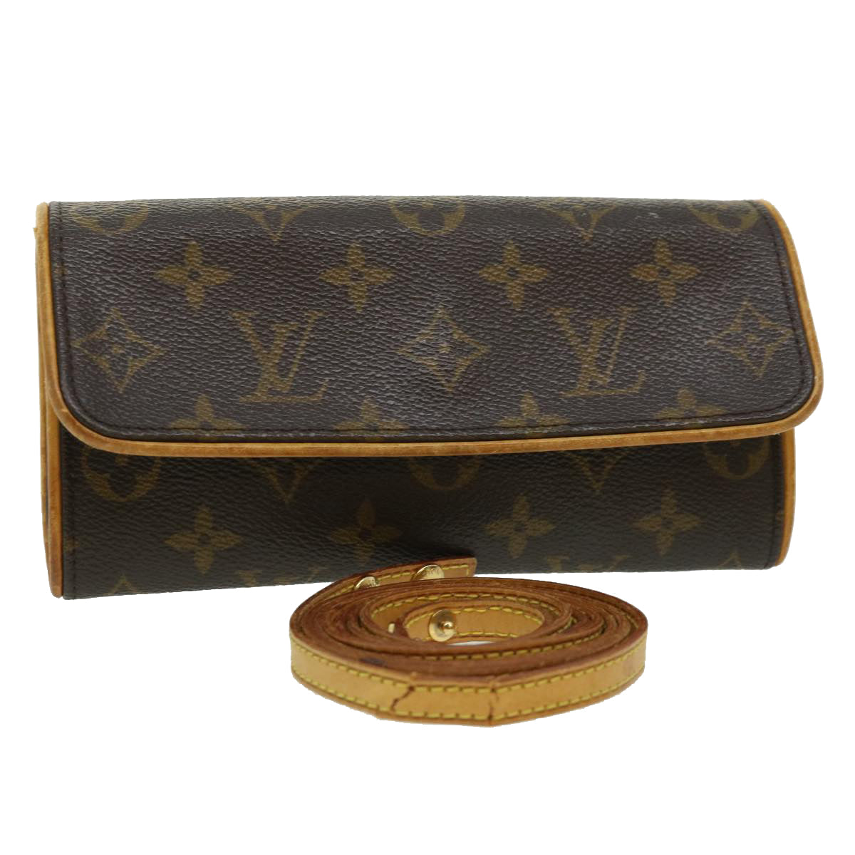 LOUIS VUITTON Monogram Pochette Twin PM Shoulder Bag LV Auth bs1611